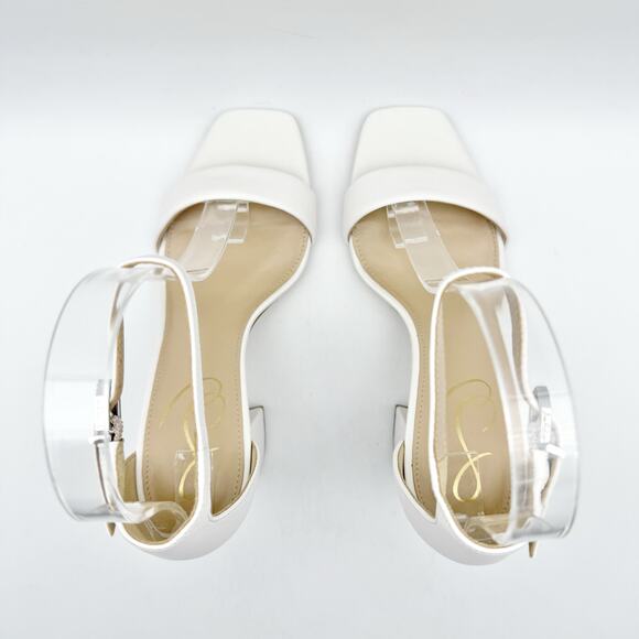 Sam Edelman Womens Daniella Heel US 8 Wide EU 38.5 White Leather NIB - Picture 10 of 12